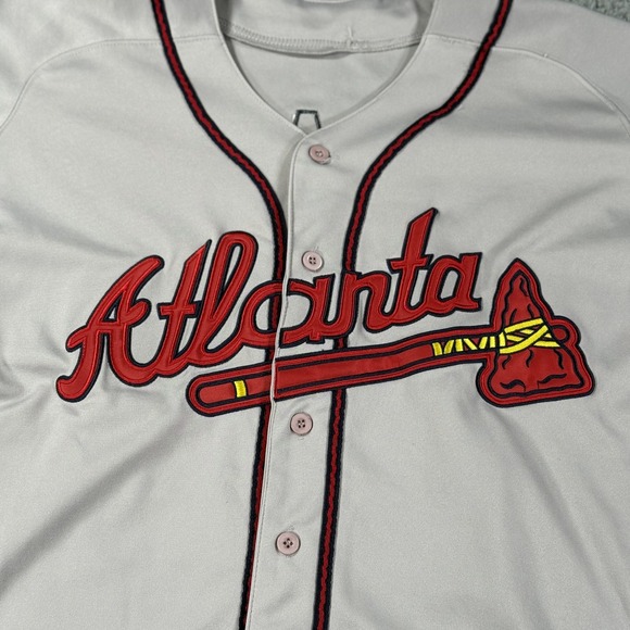 Atlanta Braves Jersey Mens 52 MLB Baseball Diaz 23 Majestic Authentic Stitched - Picture 4 of 14